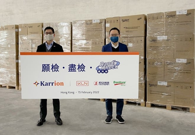 Kerry Logistics distributes Covid tests in Hong Kong